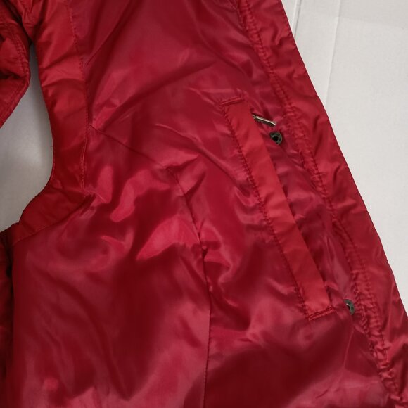 Eddie Bauer Red Quilted Down Fall Winter Outdoor Vest Women’s Size M - Picture 6 of 16